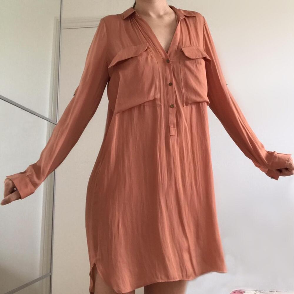 Zara Blouse Mini Dress Size M